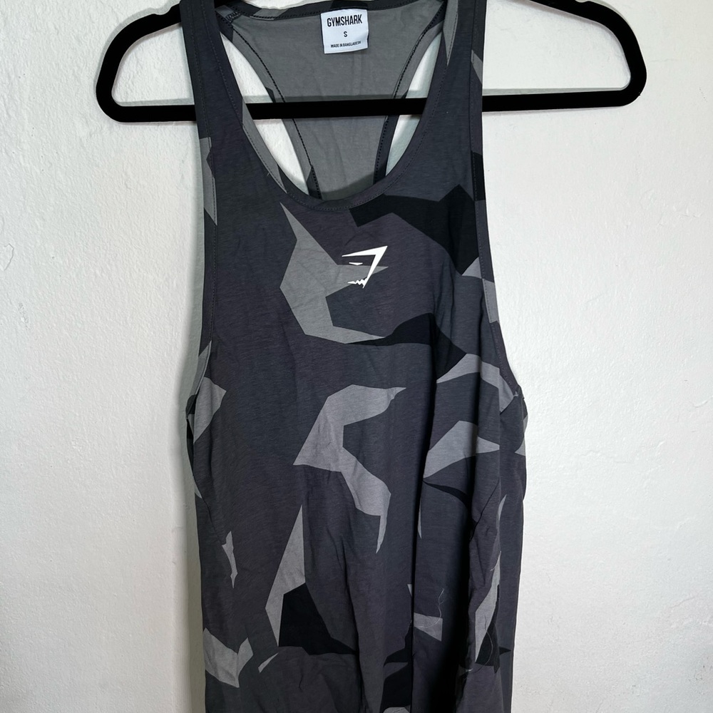 Gymshark Gray Camouflage Tank